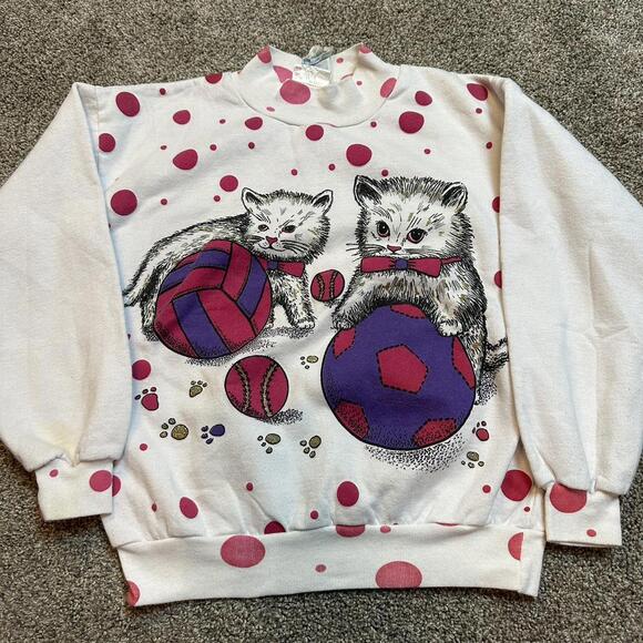 Other - Vintage Youth Size‎ Kitty Cat sweatshirt
